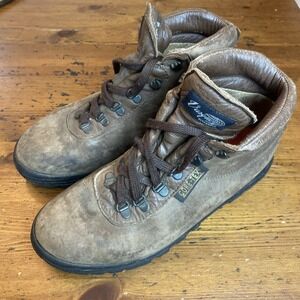 VTG Vasque Skywalk Boots Womens 9.5 M Hiking Work Gore-Tex‎ Composite Toe Brown
